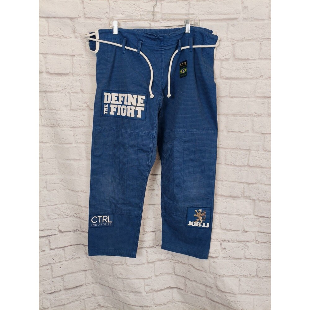 CTRL Industries Gi Pants Adult A2 Navy Jiu‎ Jitsu MMA with patches